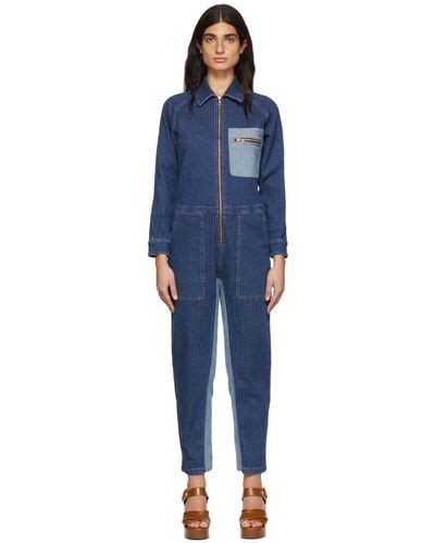 See By Chloé Denim Jumpsuit 